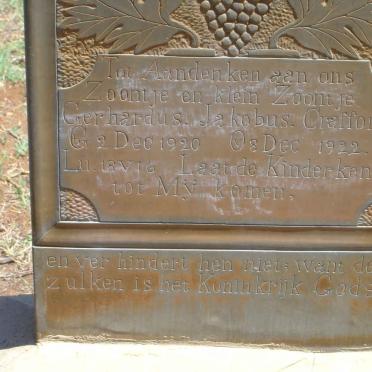 CRAFFORD Gerhardus Jakobus 1920-1922