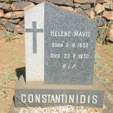 CONSTANTINIDIS Helene Mavis 1950-1950