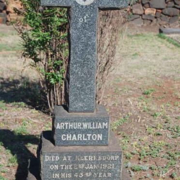 CHARLTON Arthur William -1921