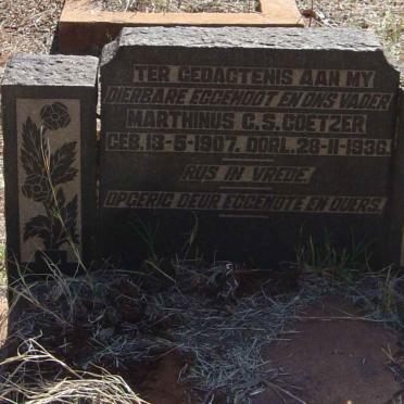 COETZER Marthinus C.S. 1907-1936