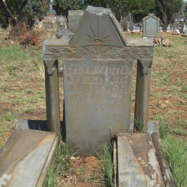 COERTZE Roelof Johannes 1888-191?
