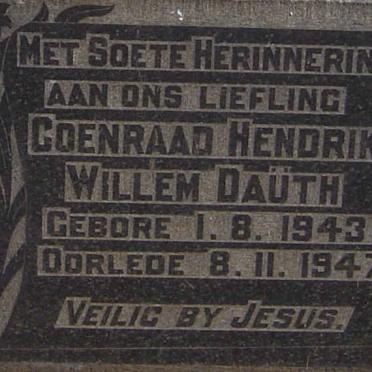 DAUTH Coenraad Hendrik Willem 1943-1947