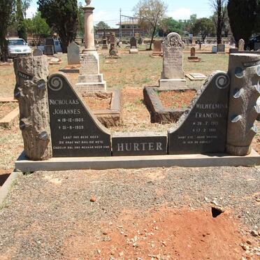 HURTER Nicholaas Johannes 1905-1959 &amp; Wilhelmina Francina 1913-1981