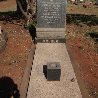 KRUGER Jacobus Petrus 1891-1972 &amp; Catherina G.N. VILJOEN 1895-1932
