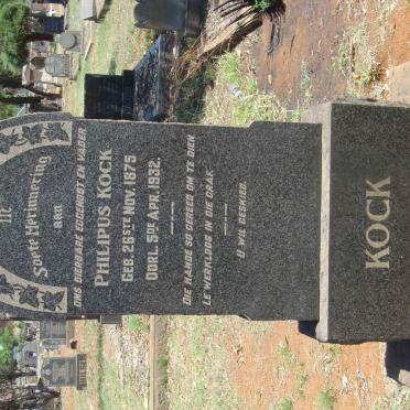 KOCK Philipus 1875-1932