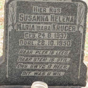 KRUGER Susanna Helena Maria 1937-1950