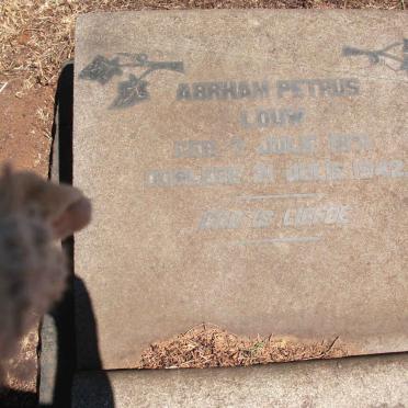 LOUW Abraham Petrus 1871-1942