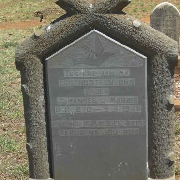 MARAIS Johannes J. 1870-1945