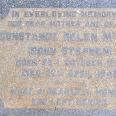 MCLEOD Constance Helen nee STEPHEN 1895-1948