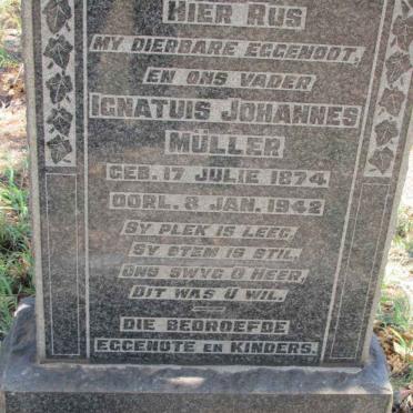 MÜLLER Ignatuis Johannes 1874-1942