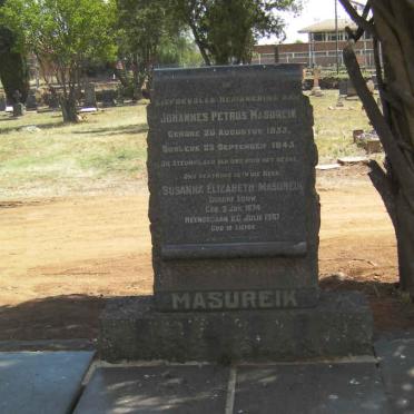 MASUREIK Johannes Petrus 1855-1945 &amp; Susanna Elizabeth LOUW 1874-1957