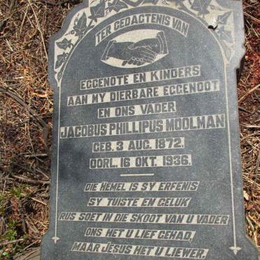 MOOLMAN Jacobus Phillipus 1872-1936