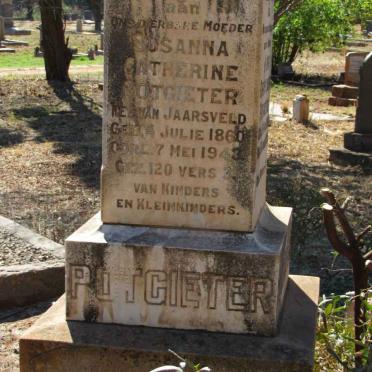 POTGIETER Susanna Catherine nee VAN JAARSVELD 1860-1943