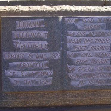 PRETORIUS Johannes Lodewikus 1922-1953