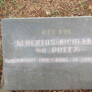PREEZ Albertus Nicolaas, du 1910-1939