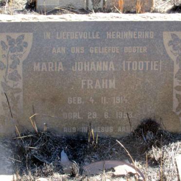 FRAHM Maria Johanna 1914-1953