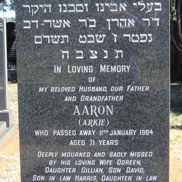 FRAME Aaron -1984 &amp; Doreen -2003