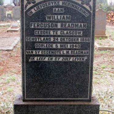 READMAN William Ferguson 1858-1940