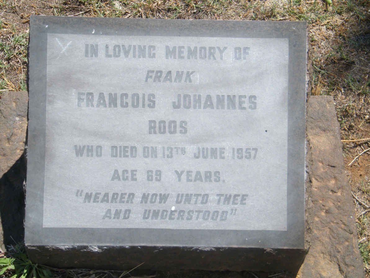 ROOS Francois Johannes -1957