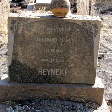 REYNEKE Ferdinand Petrus -1951