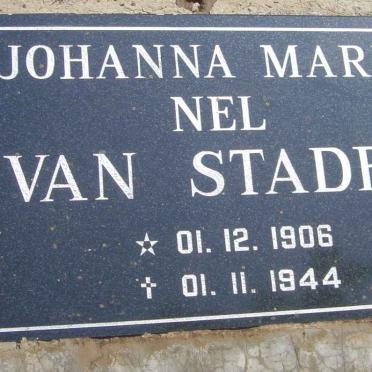 STADEN Johanna Maria Nel, van 1906-1944