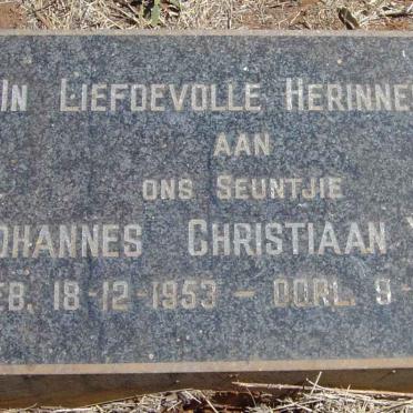 YSSEL Johannes Christiaan 1953-1954
