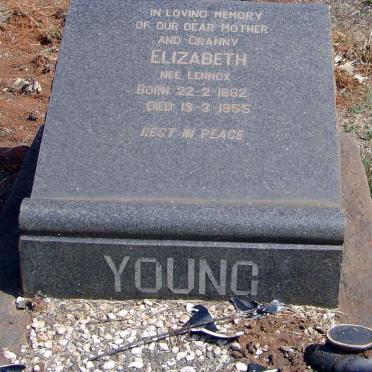 YOUNG Elizabeth nee LENNOX 1882-1955 :: RUTHVEN Barbara B. nee YOUNG 1914-1984
