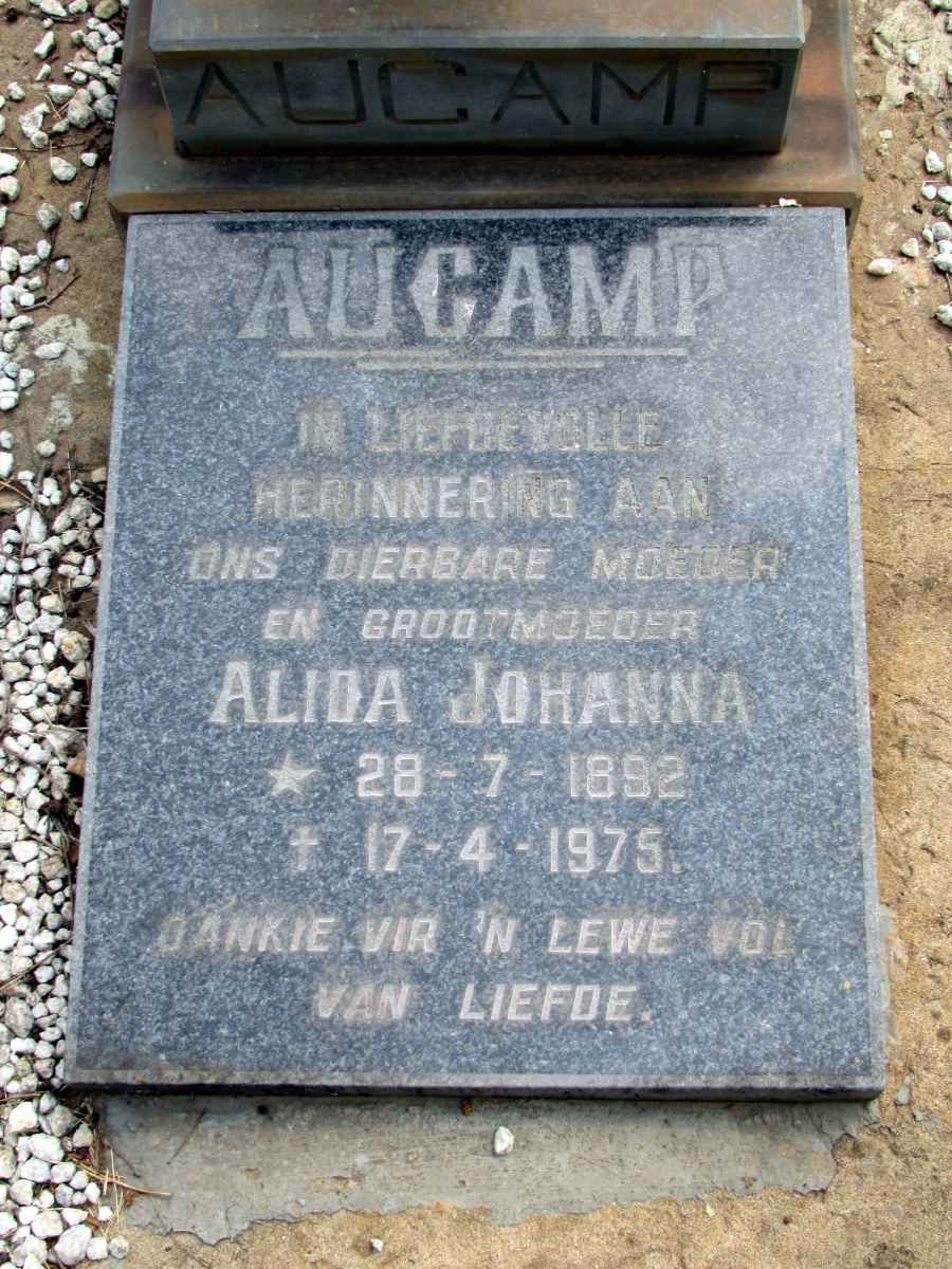 AUCAMP Alida Johanna 1892-1975