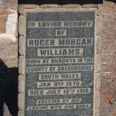 WILLIAMS Roger Morgan 1870-1919