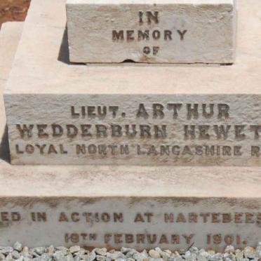HEWETT Arthur Wedderburn -1901