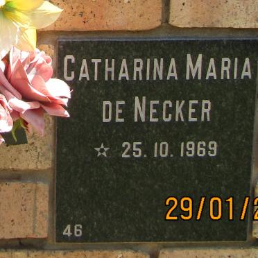 NECKER Catharina Maria, de 1969-