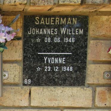 SAUERMAN Johannes Willem 1946- &amp; Yvonne 1948-