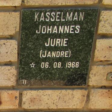 KASSELMAN Johannes Jurie 1966-
