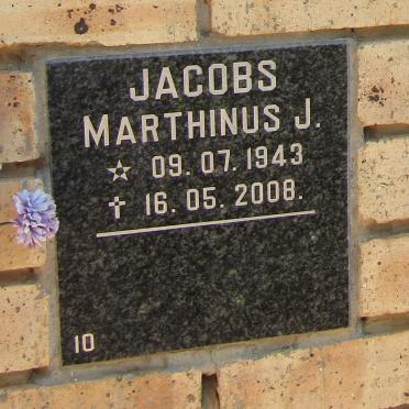 JACOBS Marthinus J. 1943-2008