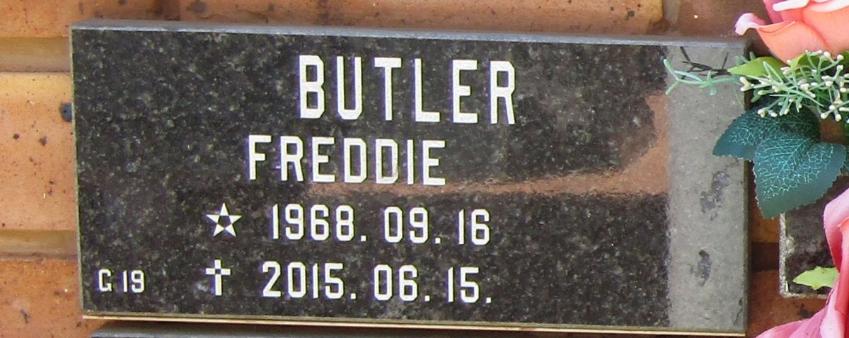 BUTLER Freddie 1968-2015