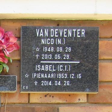 DEVENTER N., van 1948-2013 &amp; C.I. PIENAAR 1953-2014