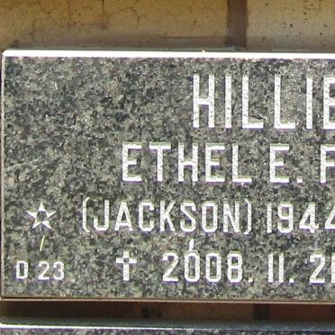 HILLIER Ethel E.F.  nee JACKSON 1944-2008