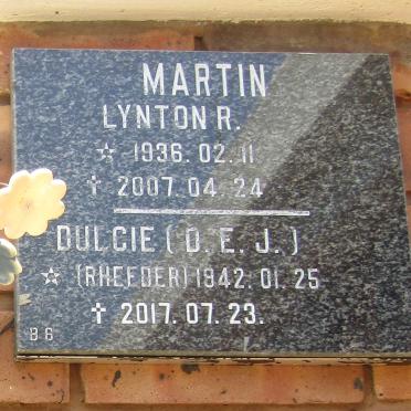 MARTIN Lynton R. 1936-2007 &amp; D.E.J. RHEEDER 1942-2017