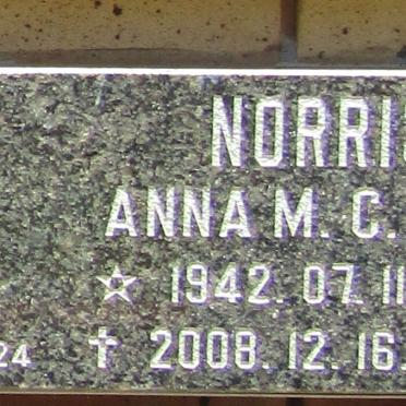 NORRIS Anna M.C. 1942-2008