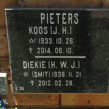 PIETERS J H. 1933-2014 &amp; H.W.J. SMIT 1938-2012