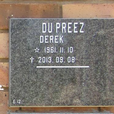PREEZ Derek, du 1961-2013