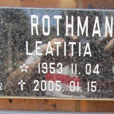 ROTHMANN Leatitia 1953-2005