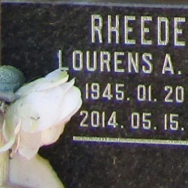 RHEEDER Lourens A. 1945-2014