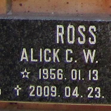 ROSS Alick C.W. 1956-2009