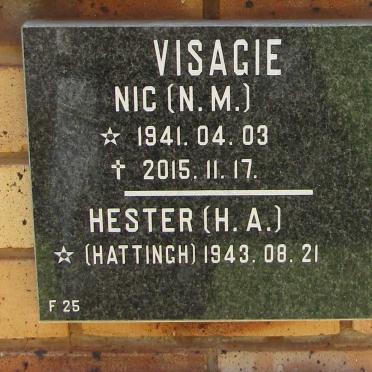 VISAGIE N.M 1941-2015 &amp; H.A. HATTINGH 1943-