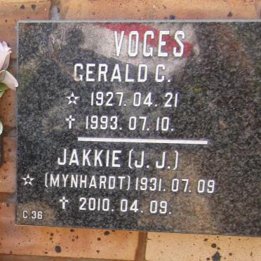 VOGES Gerald C. 1927-1993 &amp; J.J. MYNHARDT 1931-2010