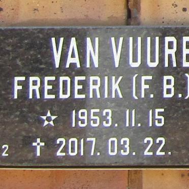 VUUREN F.B., van 1953-2017