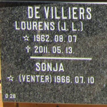 VILLIERS J.L., de 1962-2011 &amp; Sonja VENTER 1966-