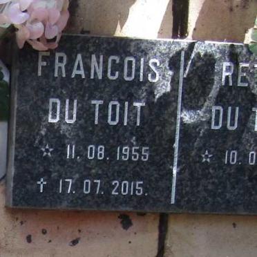 TOIT Francois, du 1955-2015 &amp; Retha 1956-