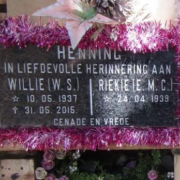 HENNING W.S. 1937-2015  &amp; E.M.C. 1939-